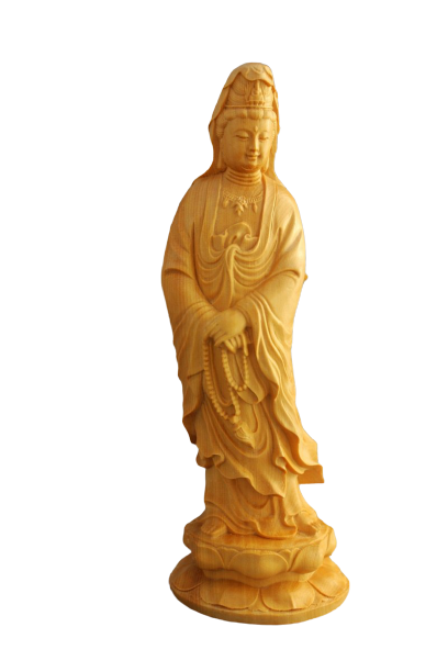 Statue Bouddha Miniature Bois