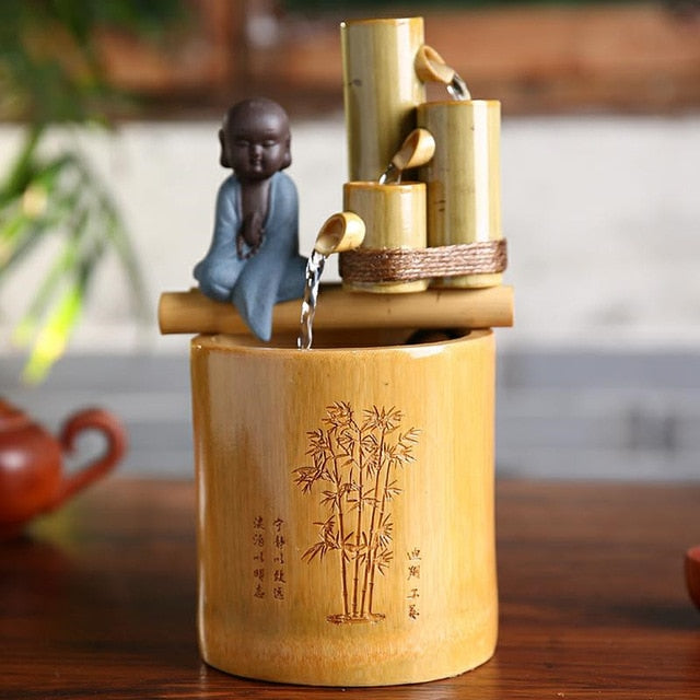 Buddha Fountain in Bamboo