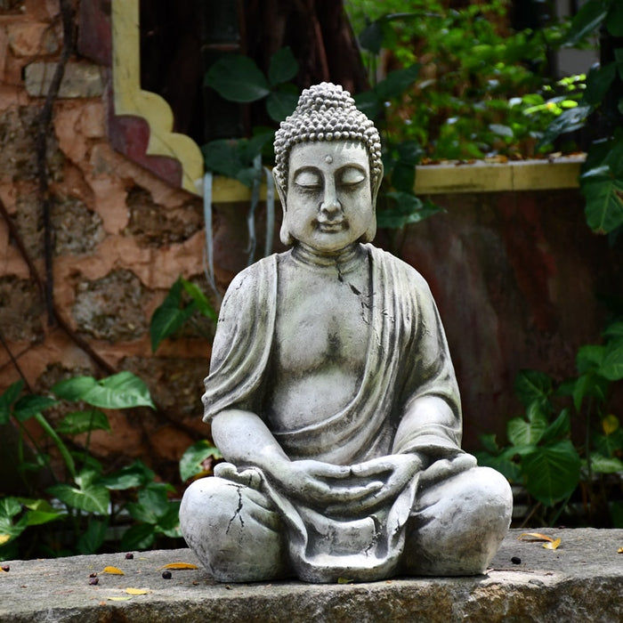 Statue Bouddha <br> jardin assis - [variant_title]