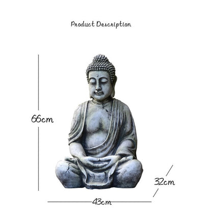 Statue Bouddha <br> jardin assis - [variant_title]