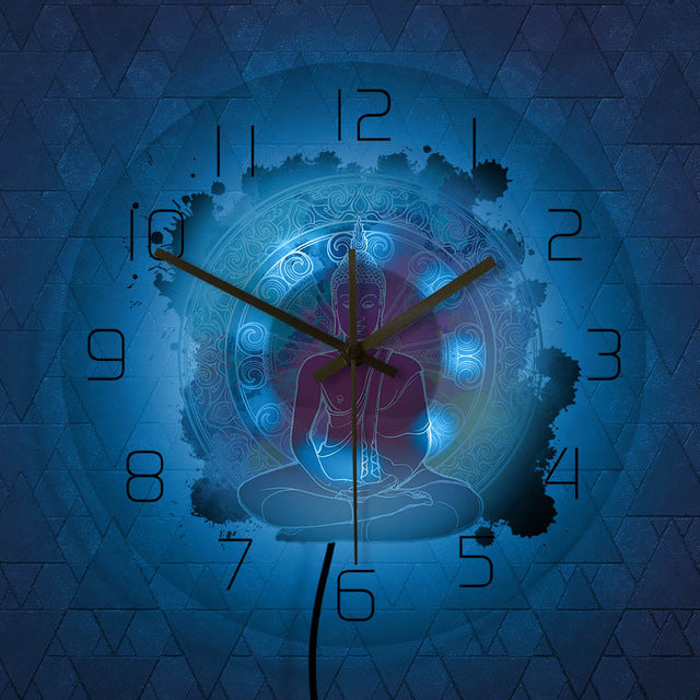Horloge Bouddha <br> LED