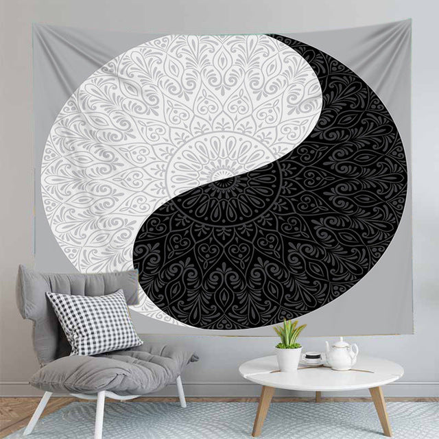 Tenture bouddha <br> Yin et Yang