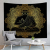 Tenture Bouddha <br> dessin or