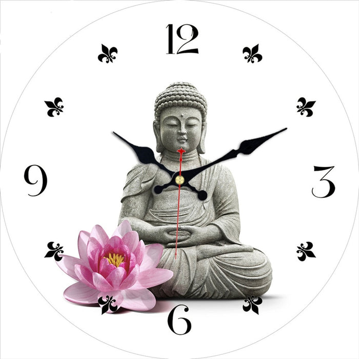 Horloge Bouddha <br> Lotus
