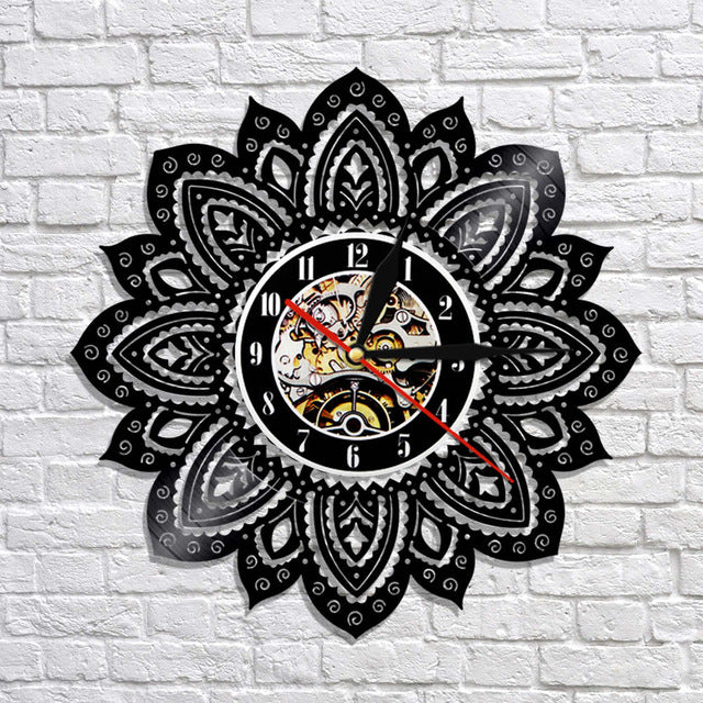 Horloge Bouddha <br> Mandala