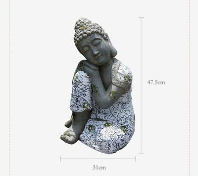 Statue Bouddha <br> jardin accoudement - [variant_title]