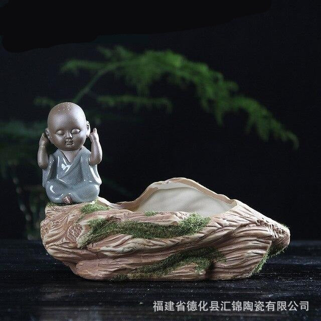 Pot de fleur Bouddha <br> Jardin