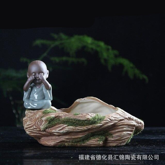 Pot de fleur Bouddha <br> Jardin