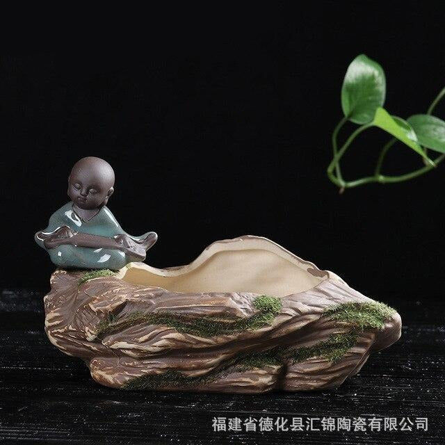 Pot de fleur Bouddha <br> Jardin