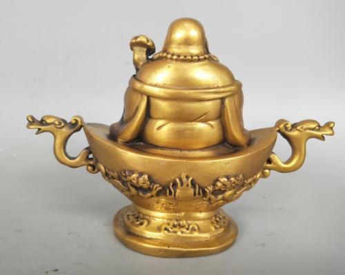 Statue Bouddha <br> Théière dorée