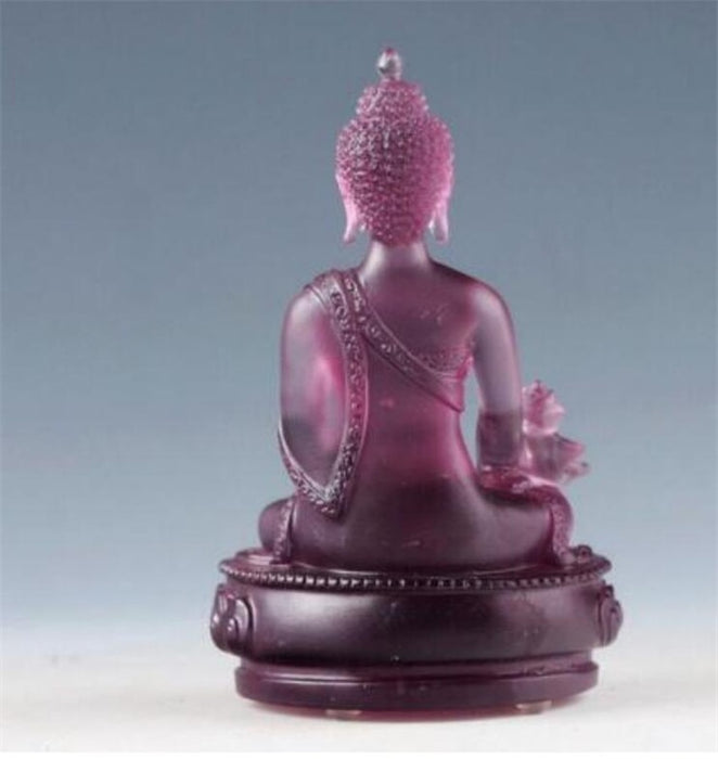 Statue Bouddha violet