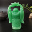 Buddha statue who smiles green jade