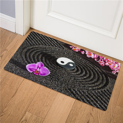 Buddha rug <br> solitary flower