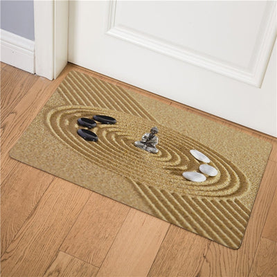 Tapis Bouddha <br> fleur solitaire