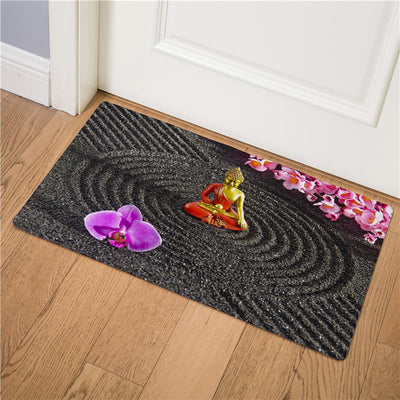 Buddha rug <br> solitary flower