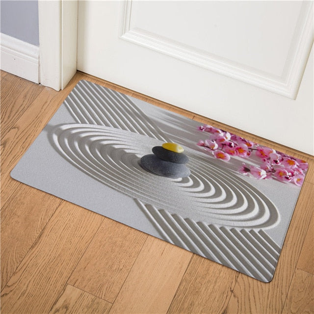 Tapis Bouddha  fleur solitaire