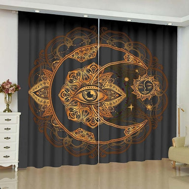 Buddha curtain with moon eye