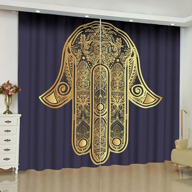 Rideau Bouddha <br> main