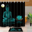 Buddha Shower Curtain by night