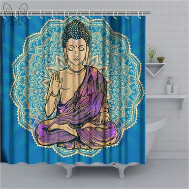 Buddha Shower Curtain with pattern