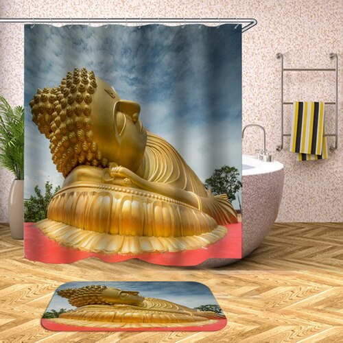 Reclining Buddha Shower Curtain