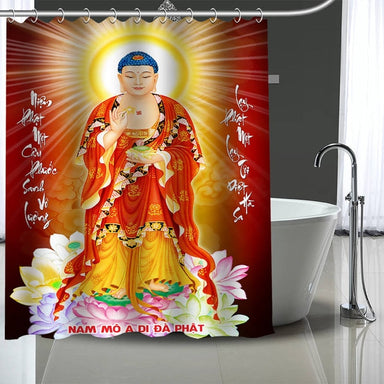 Buddha <br> Bird Shower Curtain