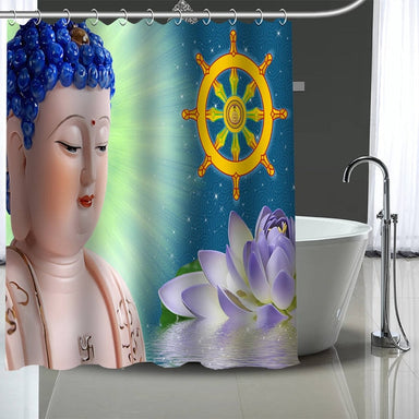 Buddha Shower Curtain by ship