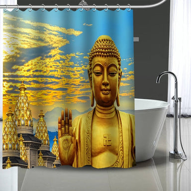Travel Buddha Shower Curtain