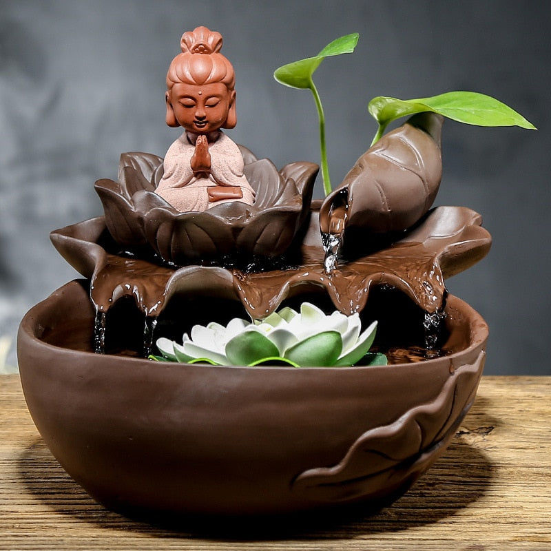 Ceramic Buddha Fountain