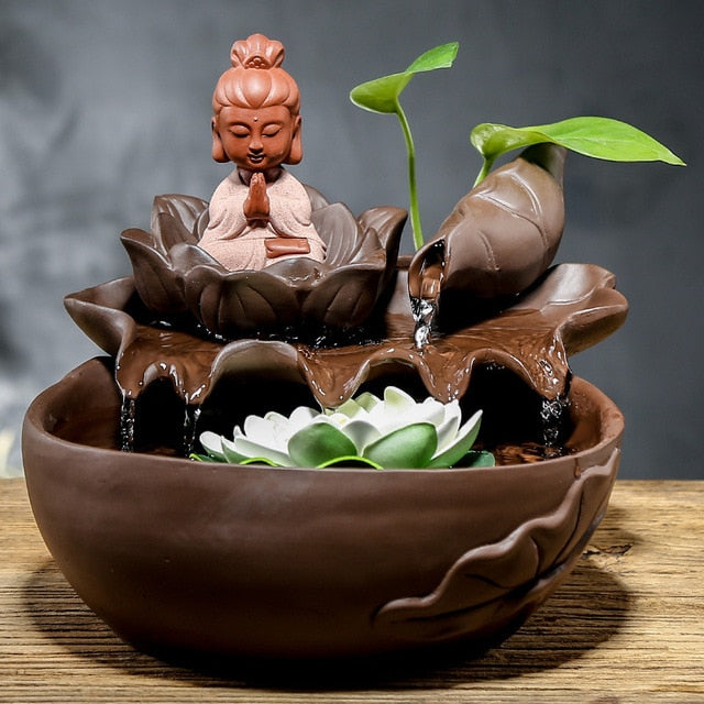 Ceramic Buddha Fountain