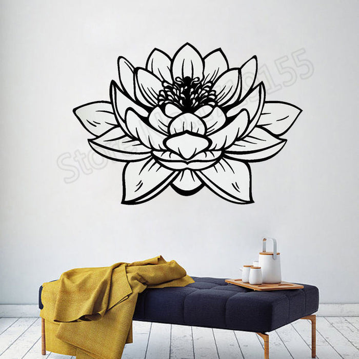 Stickers Bouddha <br> Lotus Noir