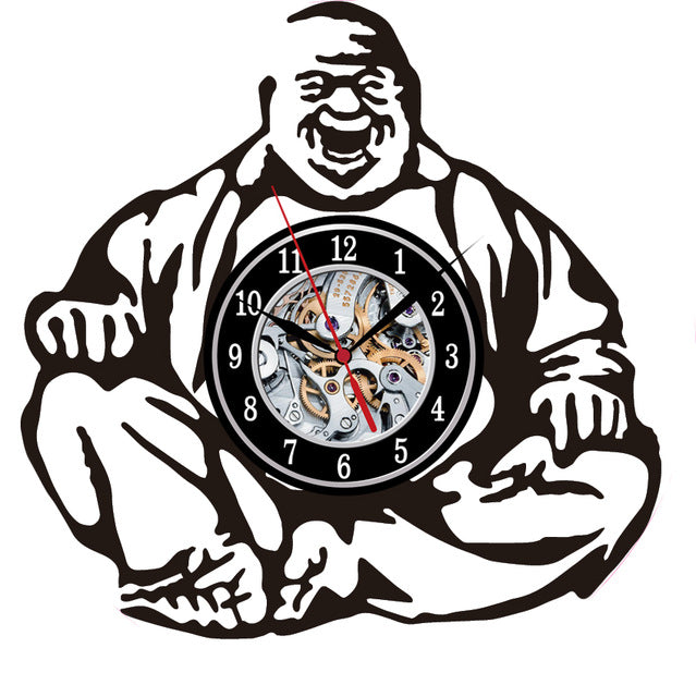 Laughing Buddha Clock