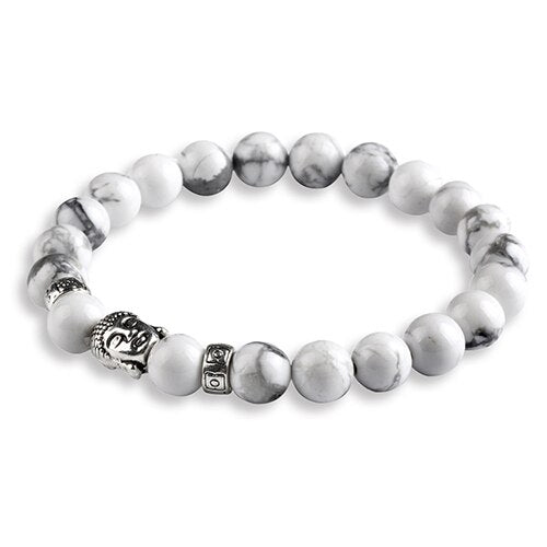 Buddha bracelet <br> white