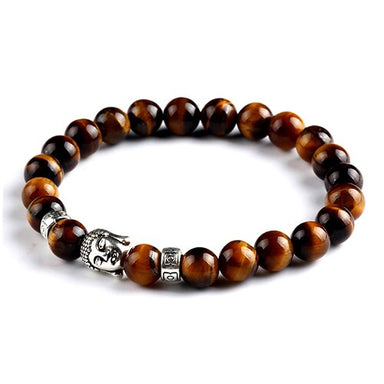 Bracelet Bouddha <br> perles marrons - [variant_title]