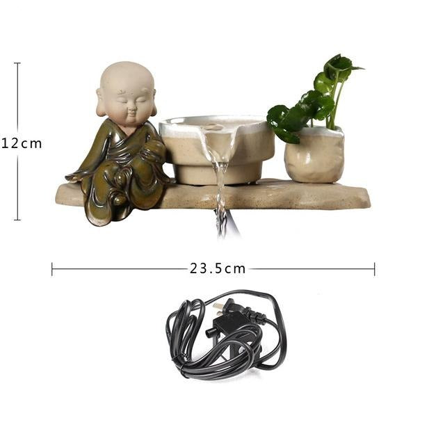 Fontaine Bouddha <br> Assis