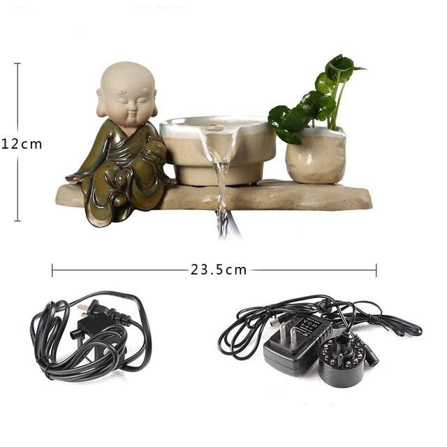 Fontaine Bouddha <br> Assis