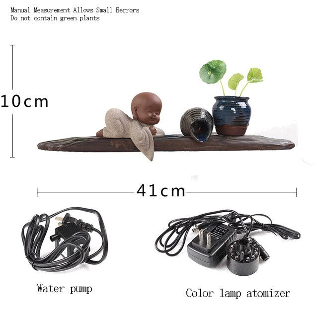 Fontaine Bouddha <br> Assis