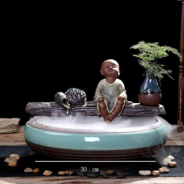 Fontaine Bouddha <br> Assis