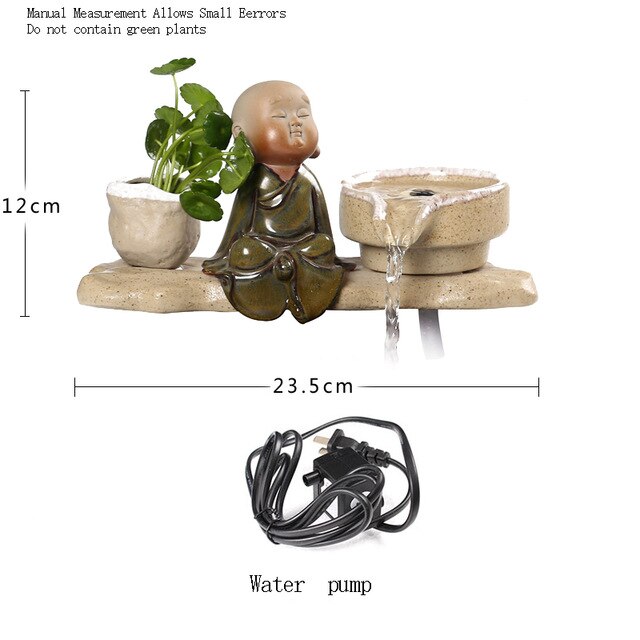 Fontaine Bouddha <br> Assis
