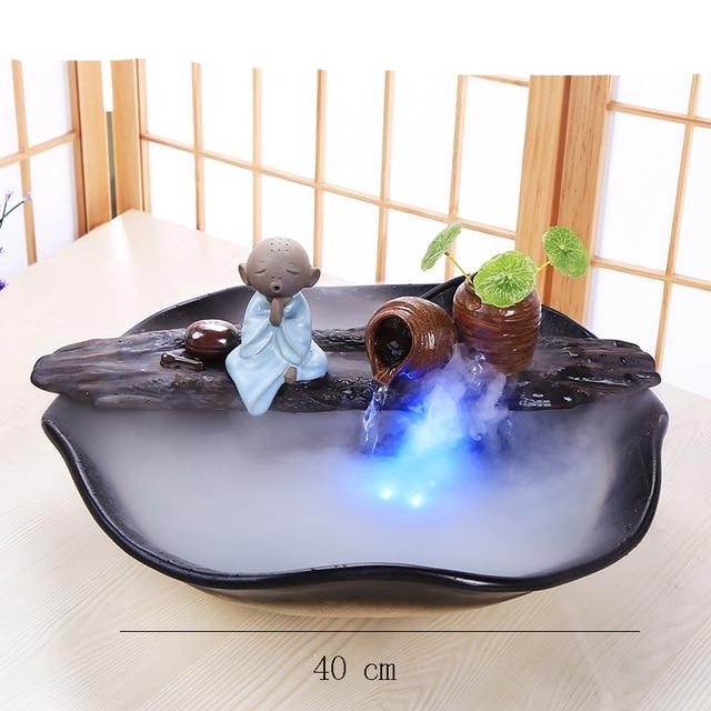 Fontaine Bouddha <br> Assis