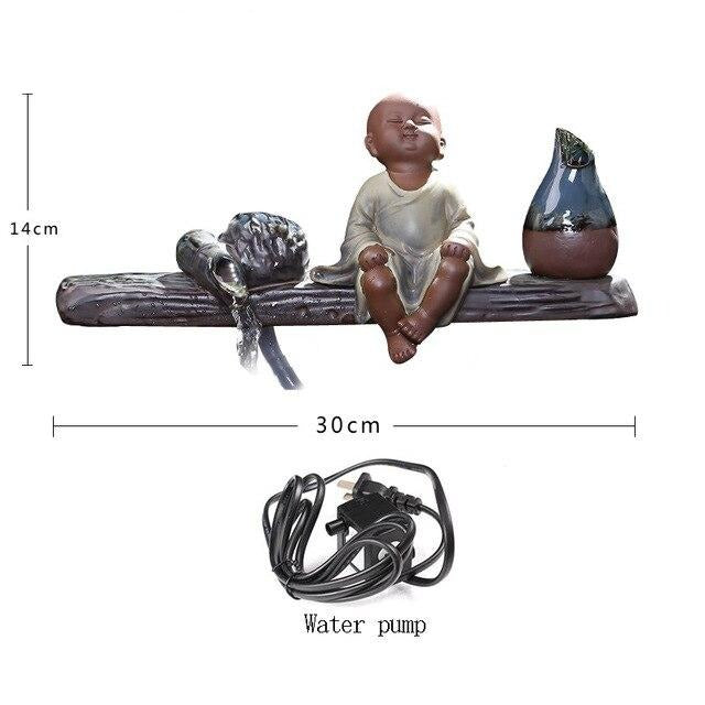 Fontaine Bouddha <br> Assis