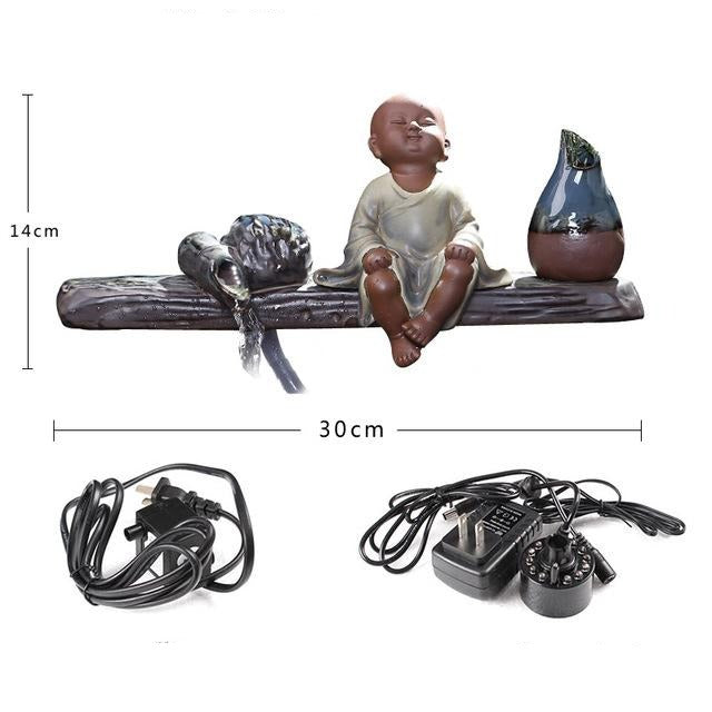 Fontaine Bouddha <br> Assis