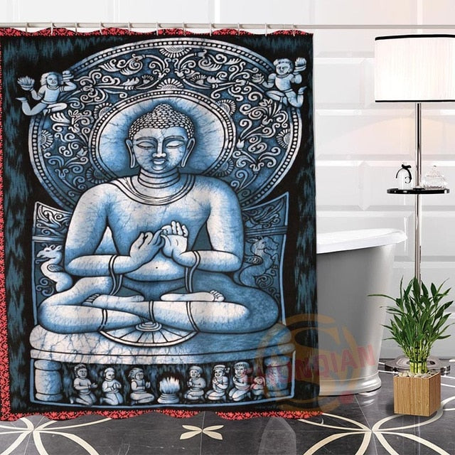 Buddha Bath Curtain <br> royal