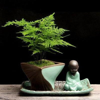 Buddha flower pot <br> Handmade