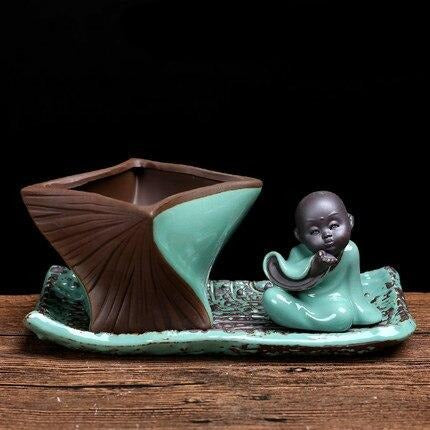 Pot de fleur Bouddha <br> Fait Main