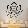 Sticker Bouddha fleurs