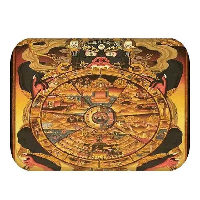 Tapis Bouddha  roue des nuits