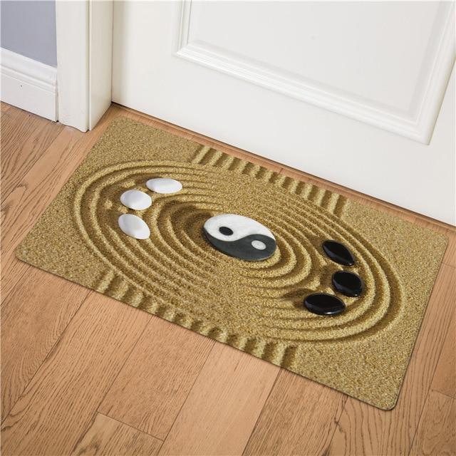 Tapis Bouddha  Ying yang arrondit