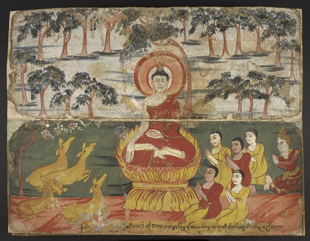 Sermon Bouddha cerf