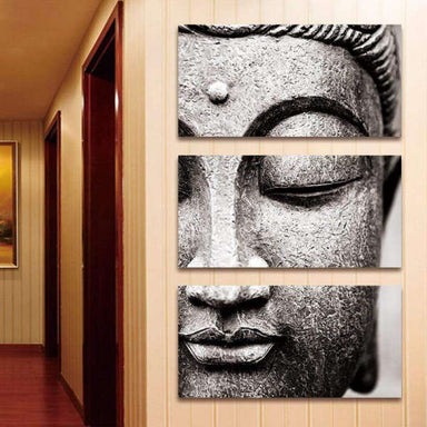 Tableau Bouddha<br> Visage du Bouddha sculpté - [variant_title]